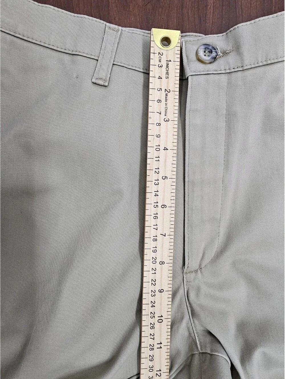 Lee Total Freedom Mens Khaki Pants 34x34 Relaxed Fit Straight Leg Comfort Beige